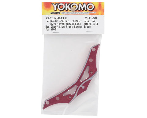 Yokomo YD-2 Aluminum Front Bumper Brace (Red) - YOKY2-R001BA